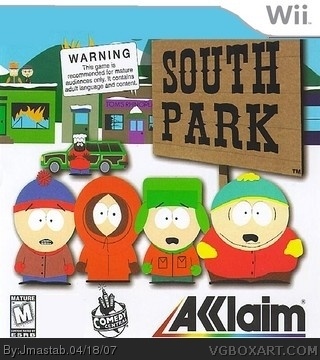 Attach to embargo console South Park Wii Box Art Cover by Jmastab