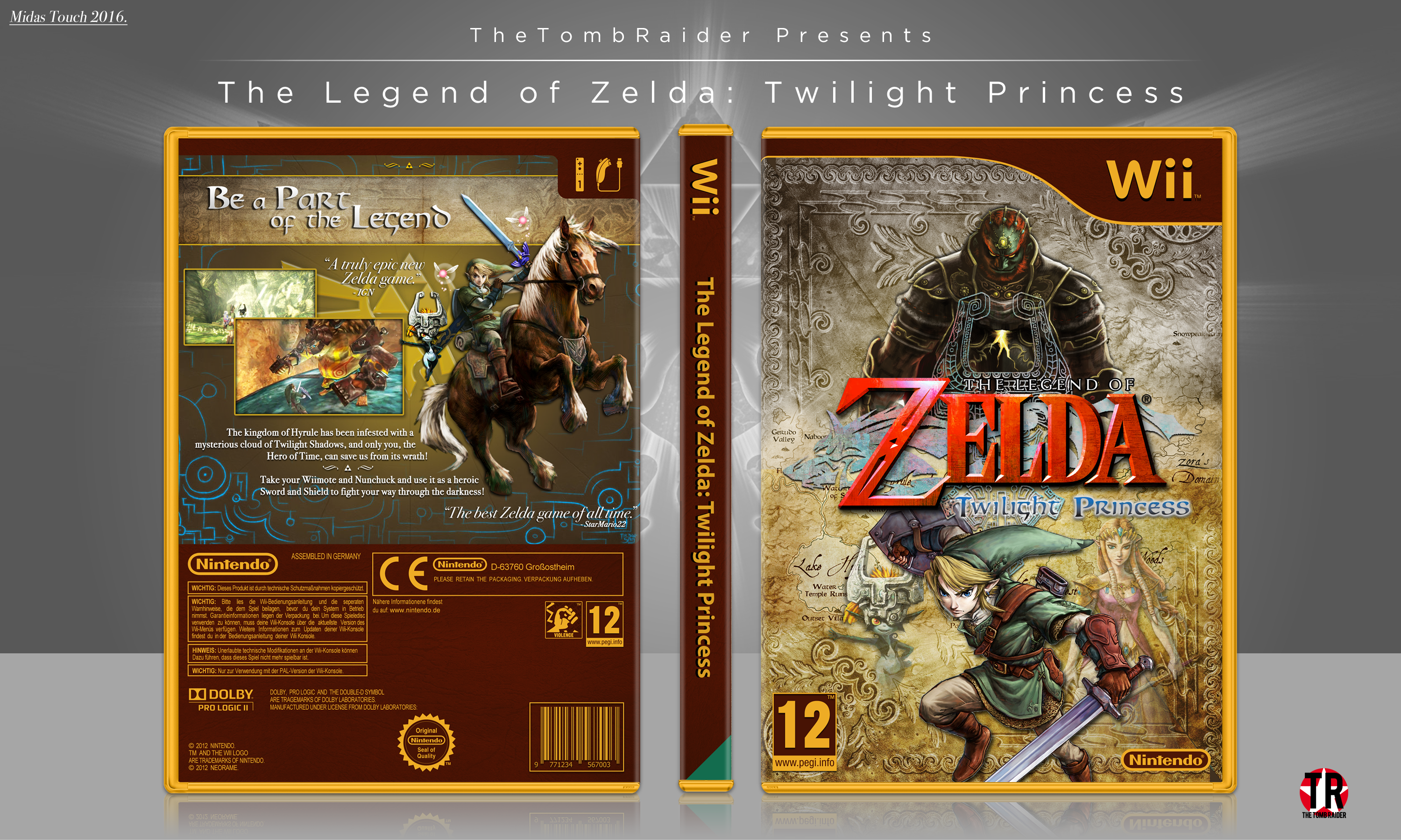Viewing Full Size The Legend Of Zelda Twilight Princess Box Cover 9324