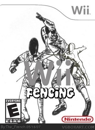 Wii Fencing box cover