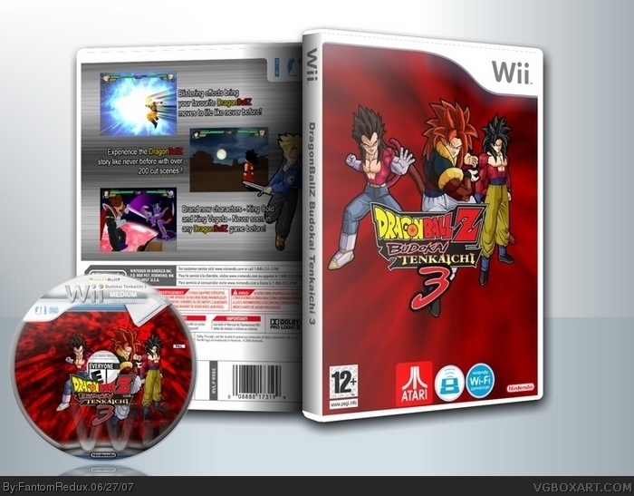 Dragon Ball Z Budokai Tenkaichi 3 for Nintendo Wii 2007 Atari