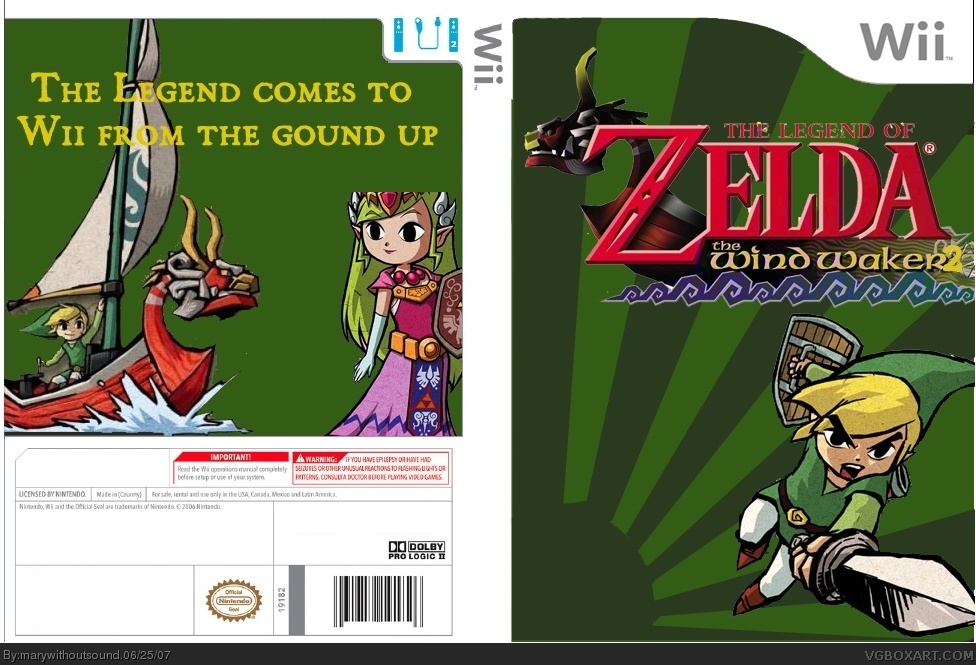 The Legend of Zelda: The Wind Waker 2 box cover