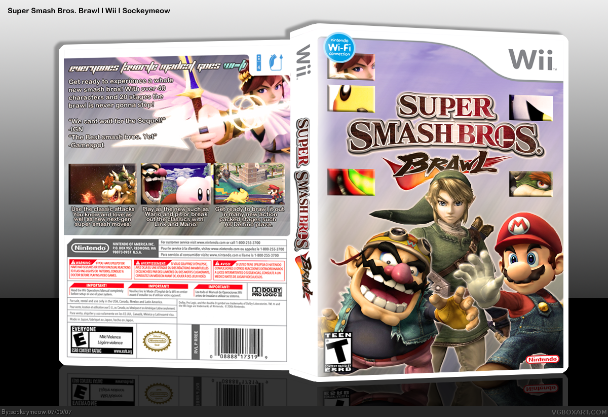 Super Smash Bros Brawl Wii cheap in high quality.