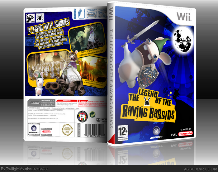 The Legend of the Raving Rabbids box art cover