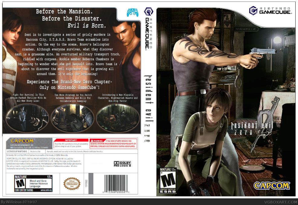 Resident Evil Zero Wii Edition Wii Box Art Cover By Wiilicious