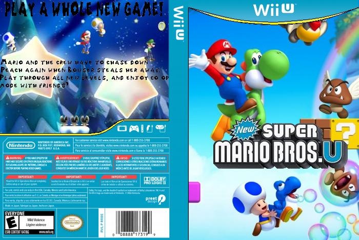 New Mario Bros. U Wii U Art NSMB