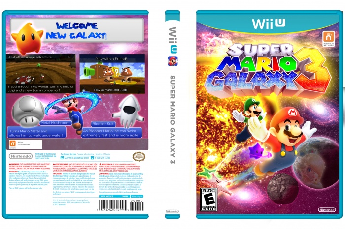 Mario Galaxy 3 Wii Box Art Cover by willo10
