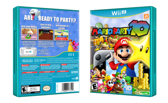 Mario Party 10 box art cover