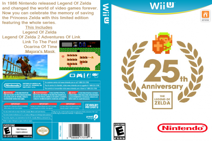 Legend of Zelda 25th Anniversary box art cover