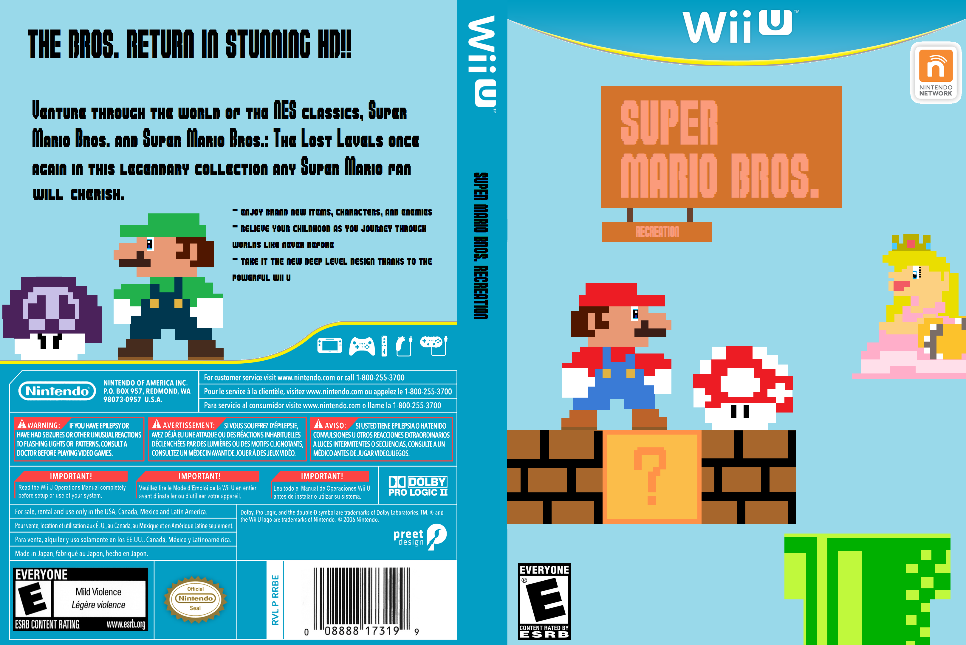 Super Mario Bros. Recreation box cover