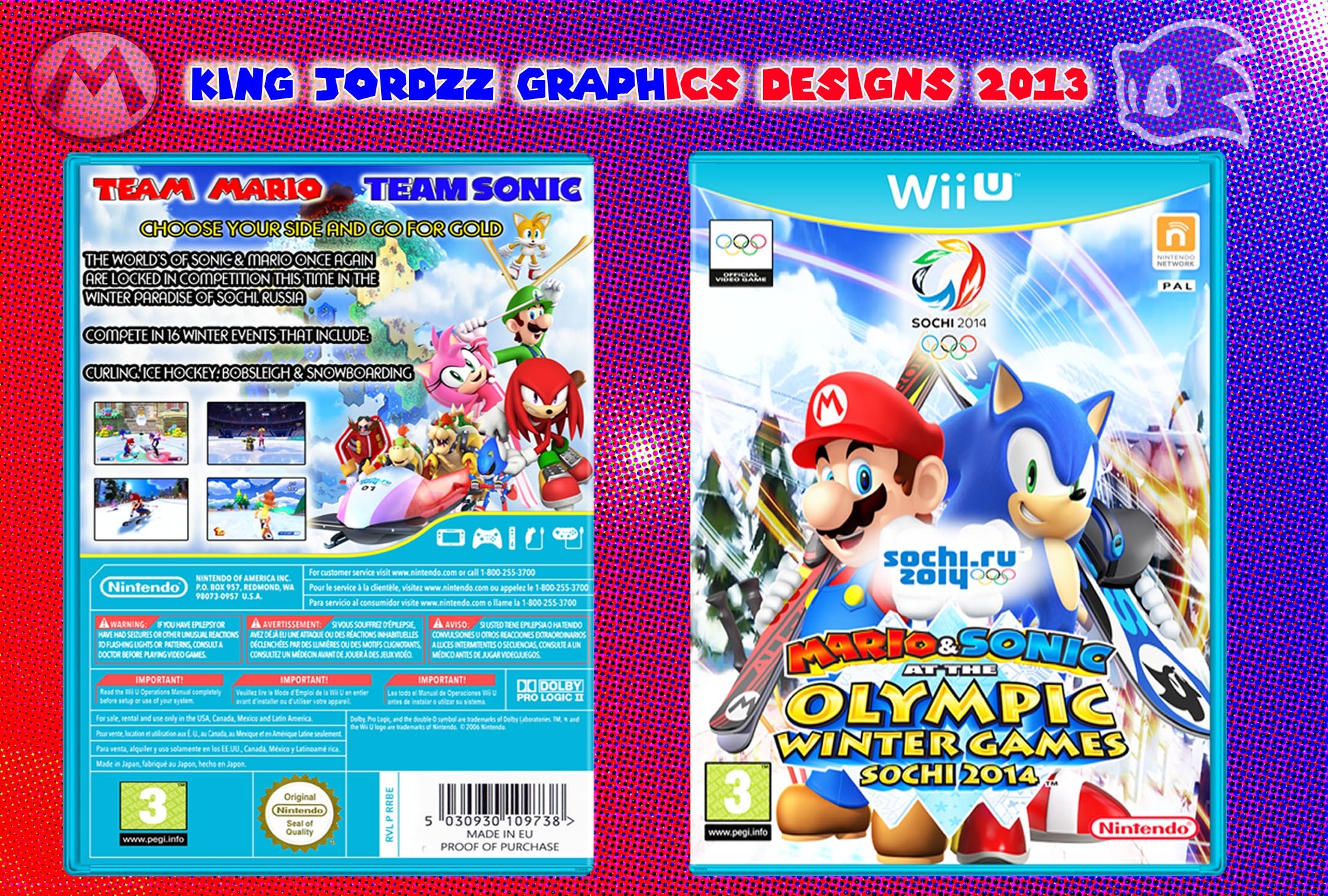 Mario & Sonic At The Winter Games 2014 Sochi box cover