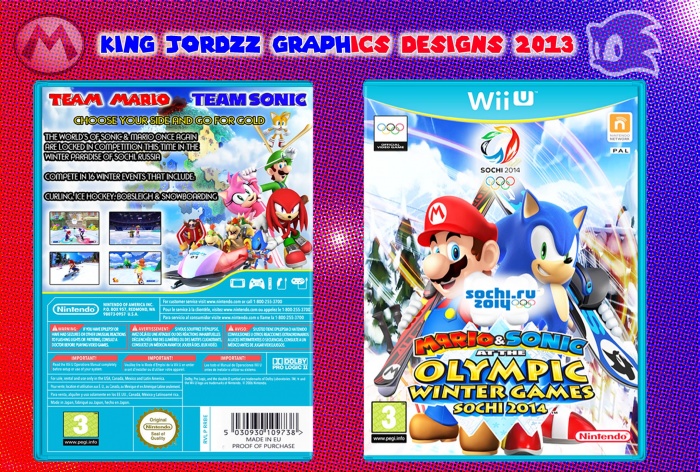 Mario & Sonic At The Winter Games 2014 Sochi box art cover