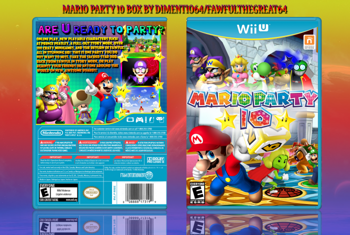 Mario Party 10 box art cover