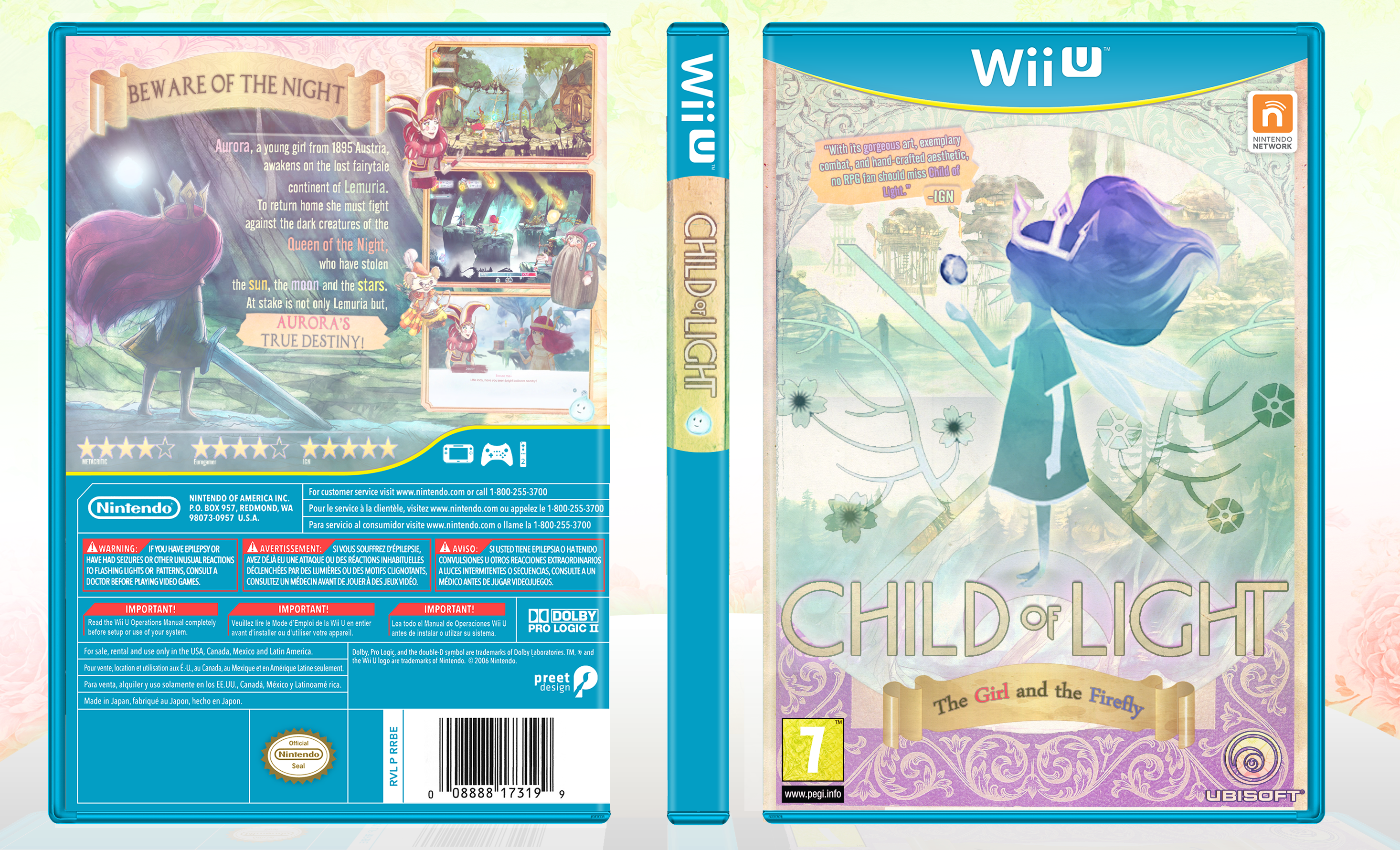 Viewing full size Child of Light box cover