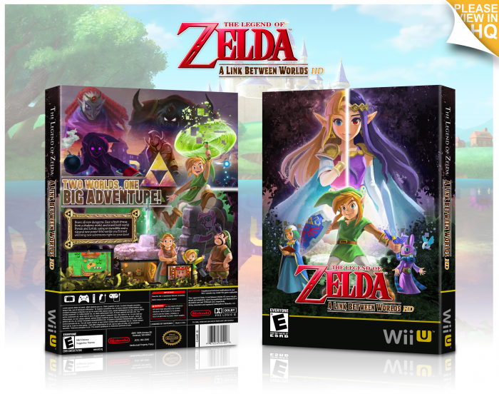 The Legend of Zelda: A Link Between Worlds HD box art cover