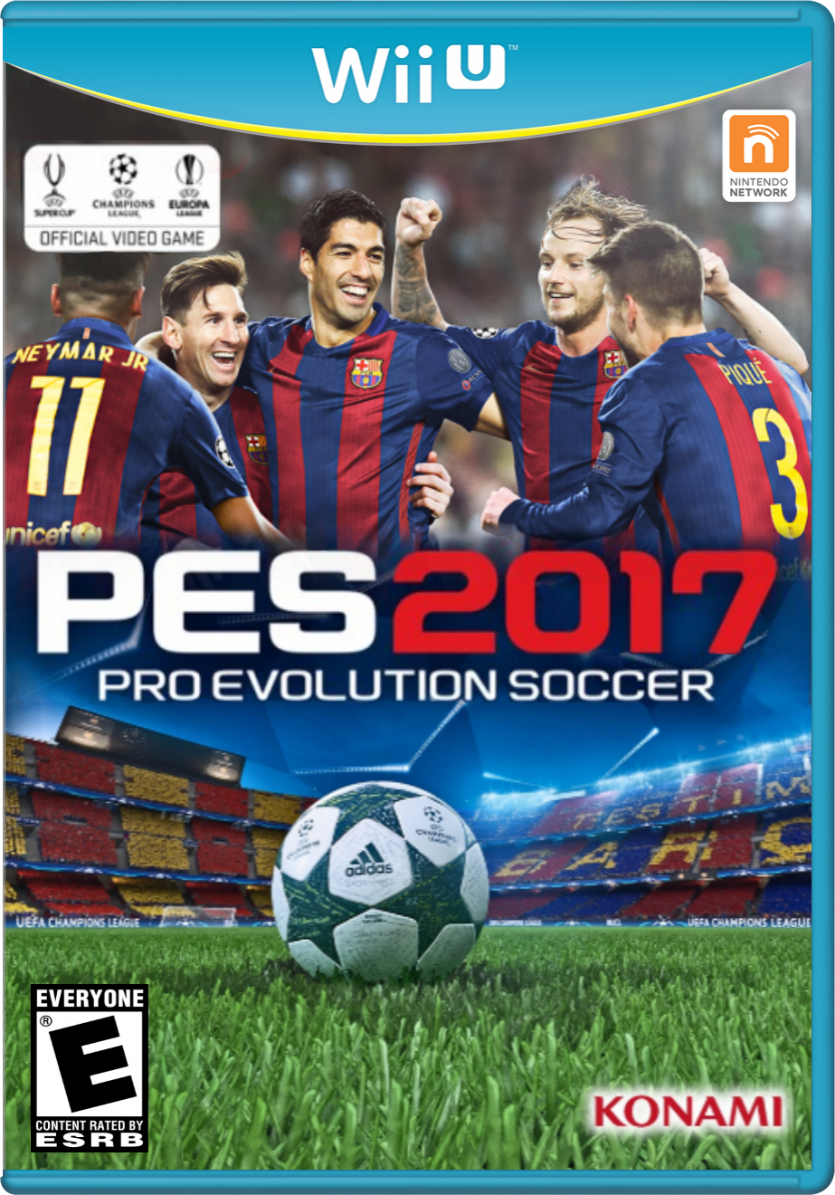 PES 2017 Wii U box cover