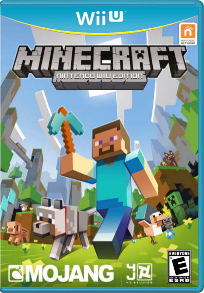 Minecraft Wii U NTSC Fanmade Cover box cover