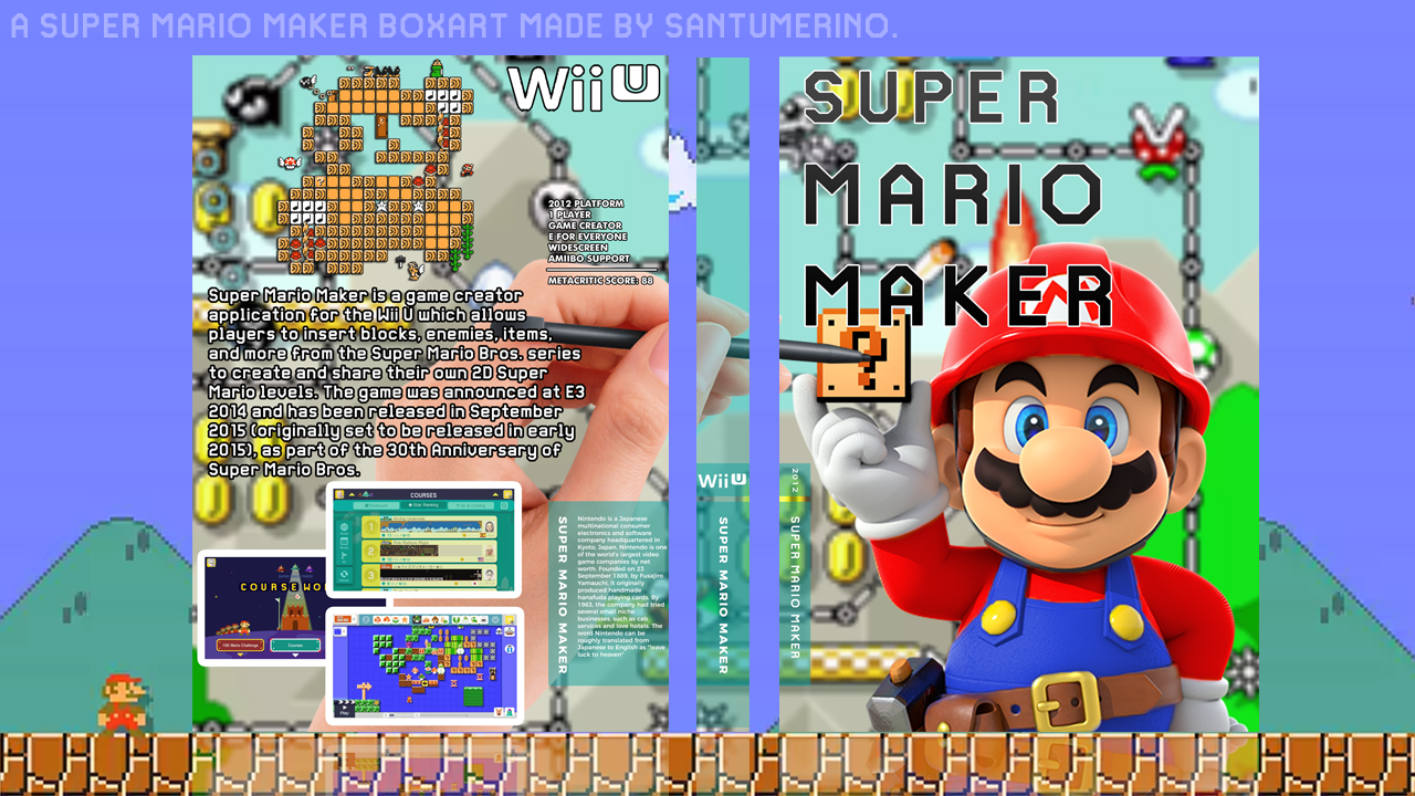 Super Mario Maker box cover