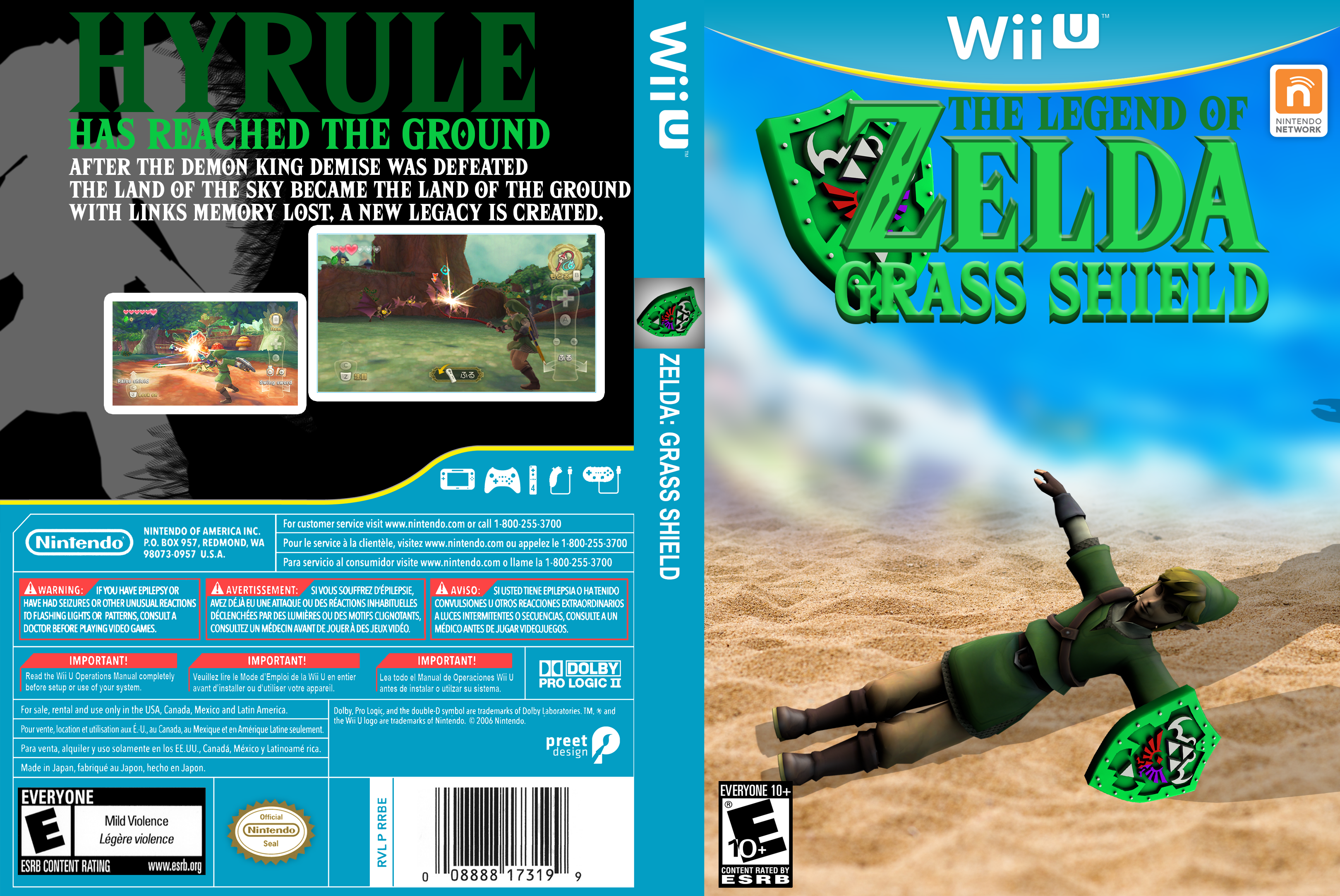 The Legend of Zelda: Grass Shield box cover