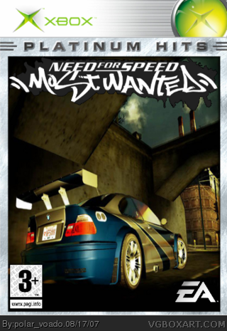 Need For Speed: Most Wanted Xbox Box Art Cover by polar_voado