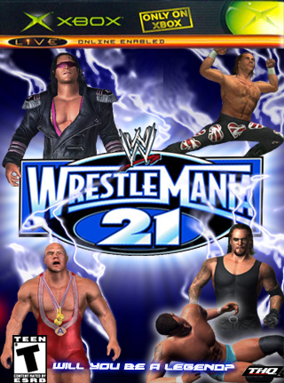WWE WrestleMania 21 box cover