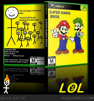 Super Mario Bros - Paint box cover