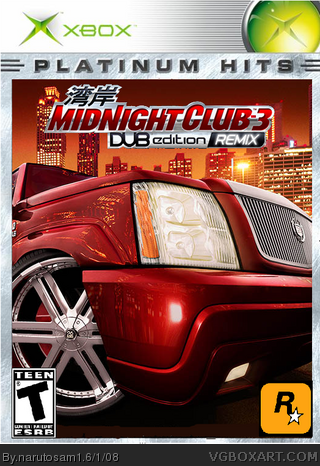 Midnight Club 3 Dub Edition Remix Xbox Box Art Cover by narutosam1