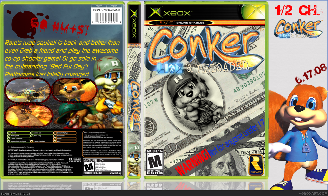 Conker: Live and Reloaded. →. ←. Box Cover. 