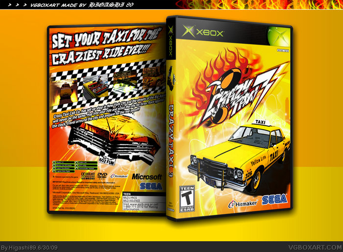 Crazy Taxi 3 Xbox Box Art Cover by Higashi89