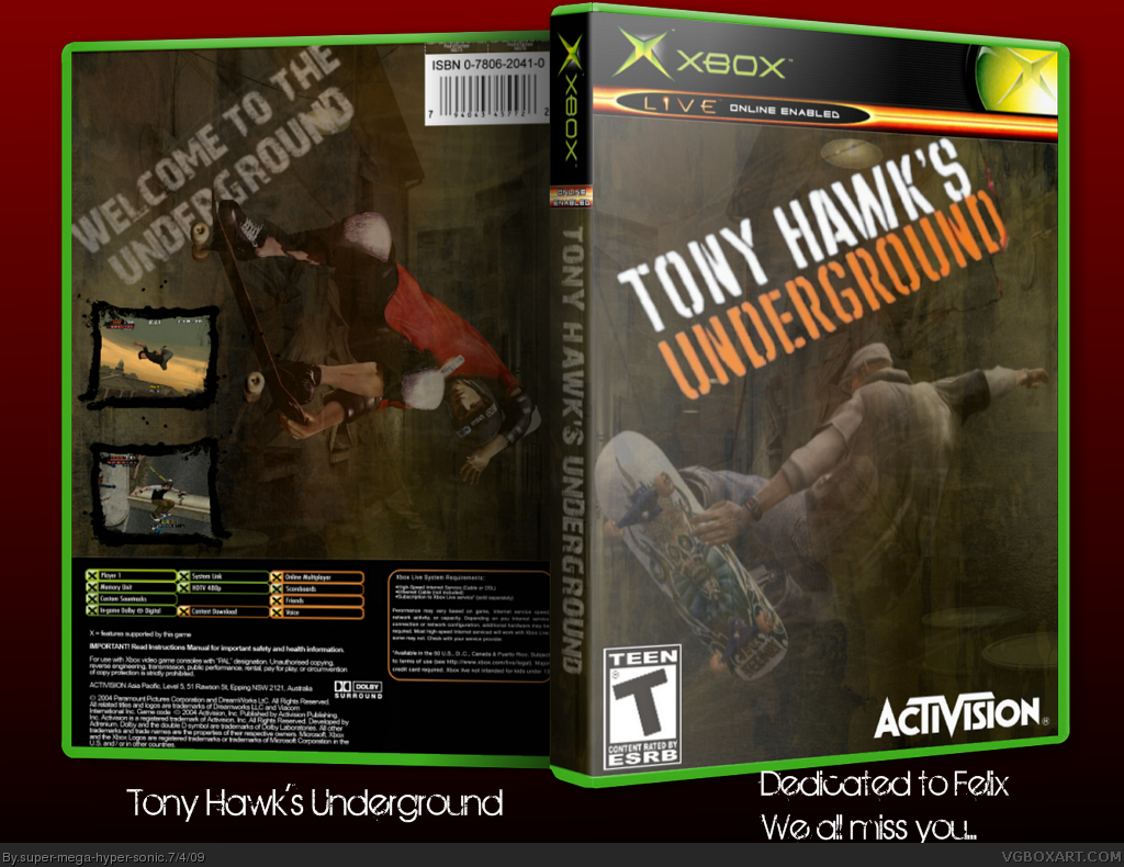 Обложка для Tony Hawk Underground 2 на Xbox 360. Андеграунд бокс. Песня из игры андеграунд