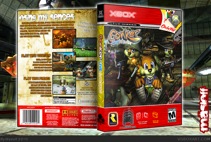 Conker: Live and Reloaded box art cover