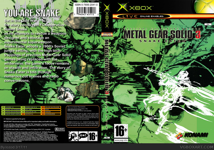 metal gear solid 3 snake eater xbox one
