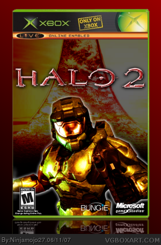 Halo 2 Xbox Box Art Cover by Ninjamojo27