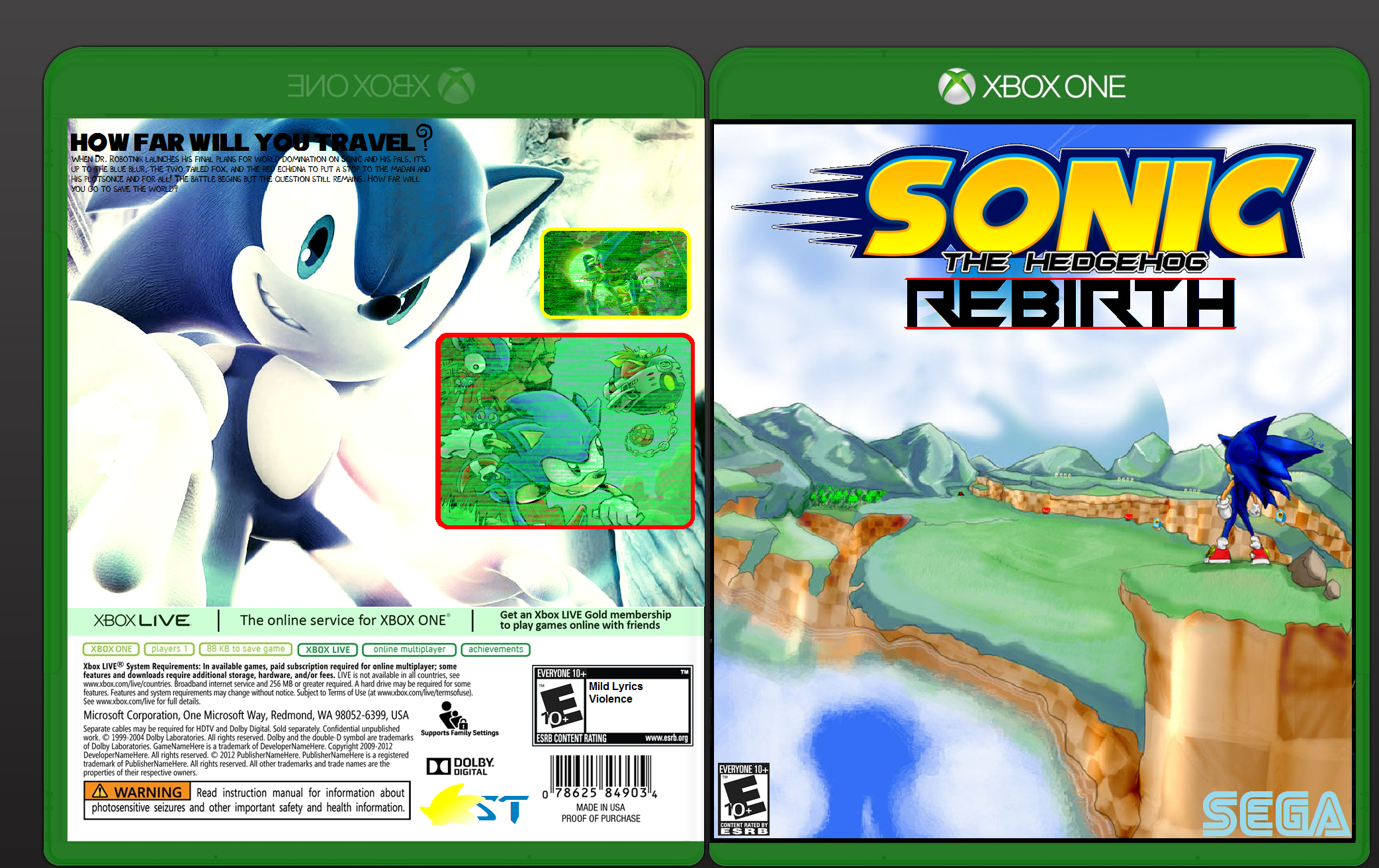 Sonic Rebirth box cover