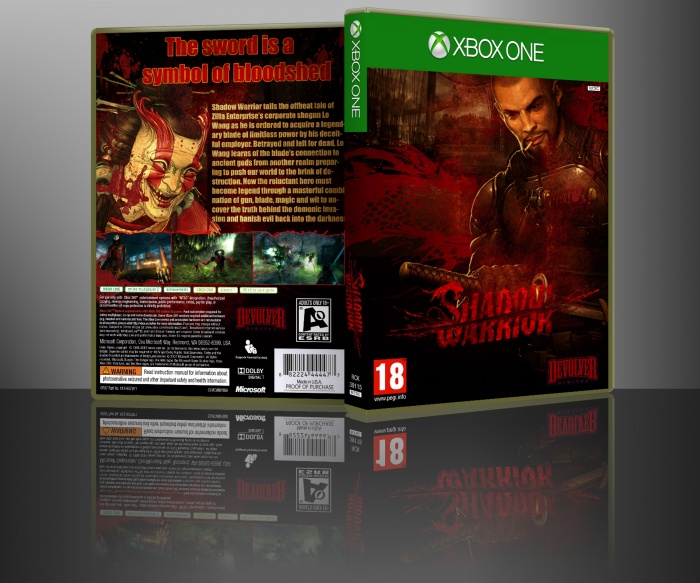 Shadow Warrior Xbox One Box Art Cover by alfered_sphinx