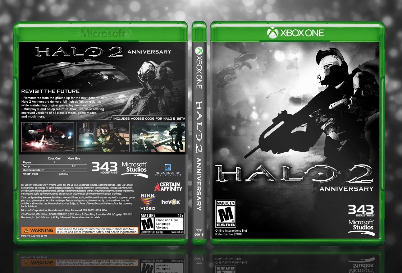 Viewing full size Halo 2 Anniversary box cover