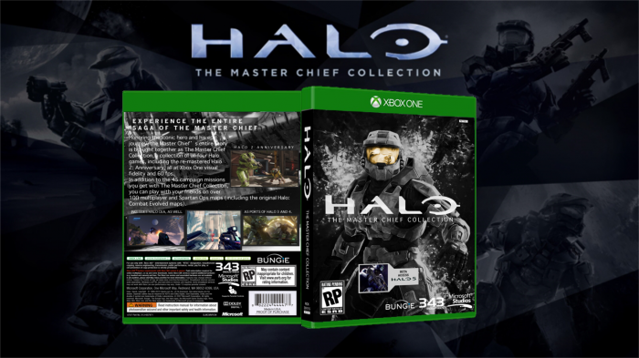 Halo: Master Chief Collection Xbox One Box Art Cover by ProBenji