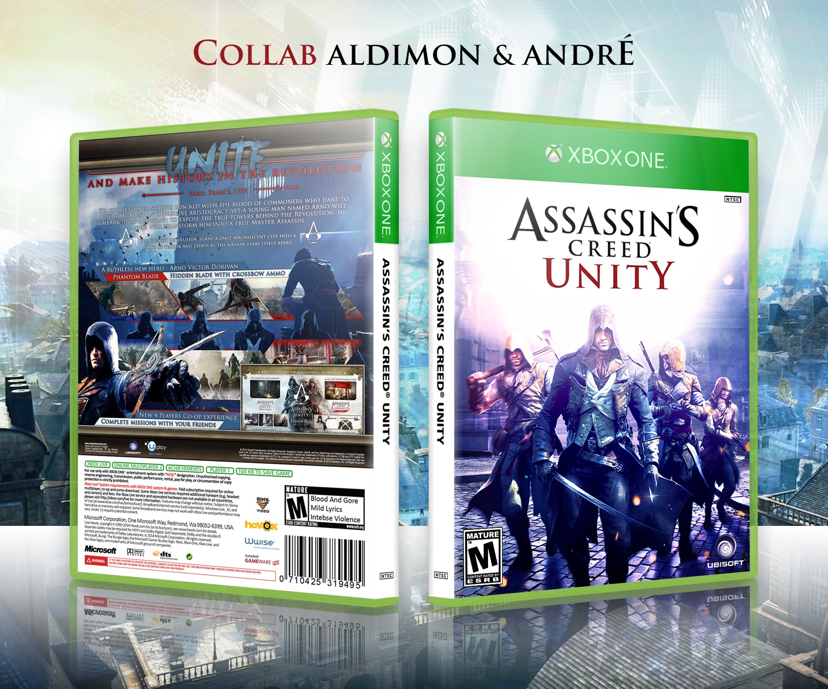 Assassin's Creed Unity обложка. Assassin's Creed Unity Cover. United box