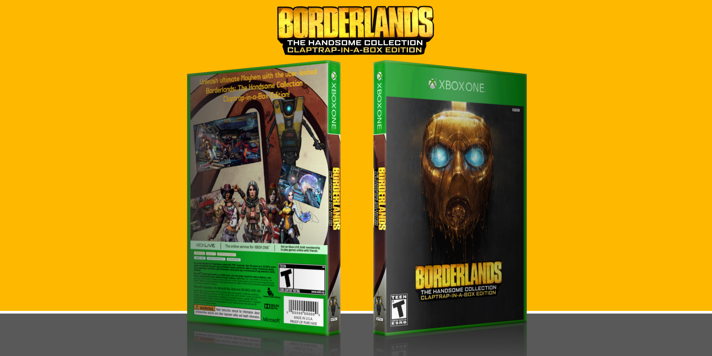 Borderlands The Handsome Collection Xbox One Box Art Cover ...
