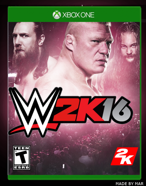 Huisje Ik was verrast artillerie WWE 2K16 Xbox One Box Art Cover by KingMarMar