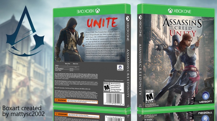 Assassin's Creed: Unity box art cover