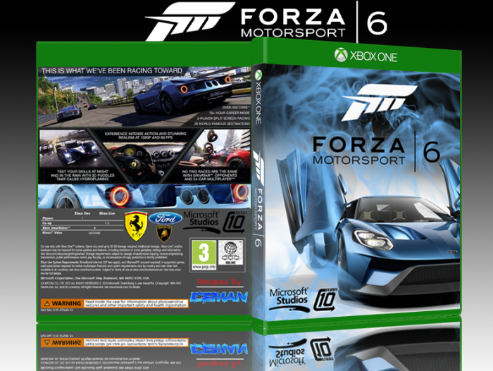 Replacement Case ONLY for FORZA MOTORSPORT 6 SIX XBOX ONE 1 - 100% Original  Box