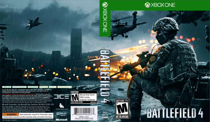 Battlefield 4 Xbox One Box Art Cover by Kaseotone