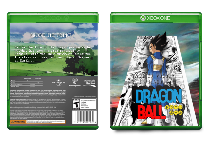 Tale of Vegeta, the Prince - Dragon Ball box cover