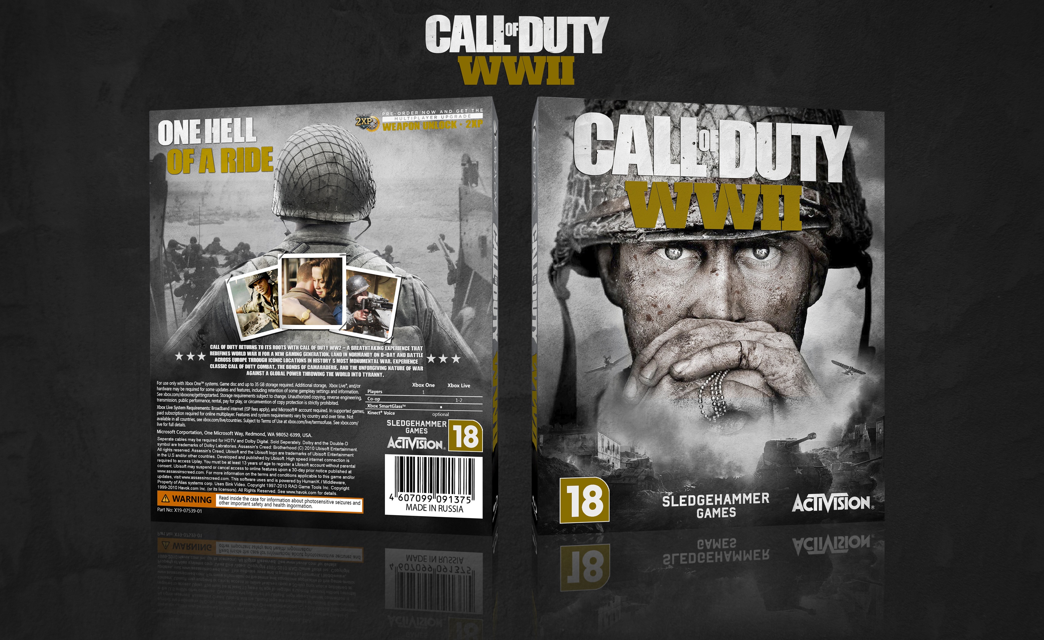 Call of Duty: WWII Xbox One Box Art Cover by fergana16