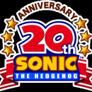 Sonic the Hedgehog 20th Anniversary Logo