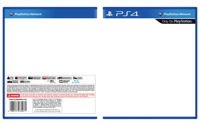 PlayStation 4 template